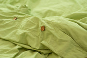 Nest Bedding® Crinkle Percale Organic Cotton Duvet Cover Set + Shams