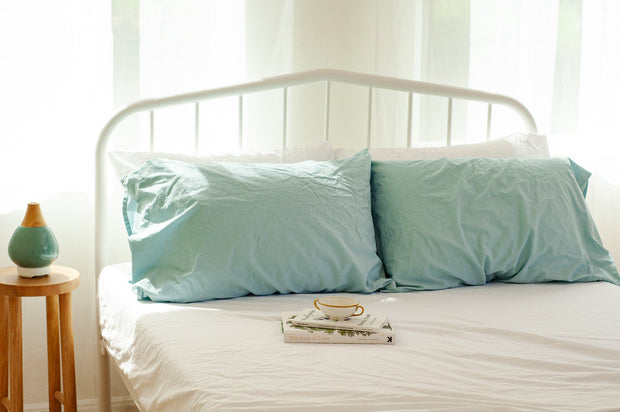 Nest Bedding® Crinkle Percale Organic Cotton Sheet Set + Pillowcases