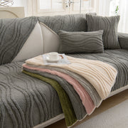 Slipcover KAS™ Winter Thickened Non-slip Blanket, Three-Dimensional Embossed Cotton Velvet Sofa Cover
