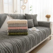 Slipcover KAS™ Winter Thickened Non-slip Blanket, Three-Dimensional Embossed Cotton Velvet Sofa Cover