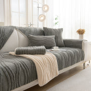 Slipcover KAS™ Winter Thickened Non-slip Blanket, Three-Dimensional Embossed Cotton Velvet Sofa Cover