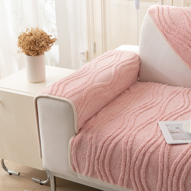 Slipcover KAS™ Winter Thickened Non-slip Blanket, Three-Dimensional Embossed Cotton Velvet Sofa Cover