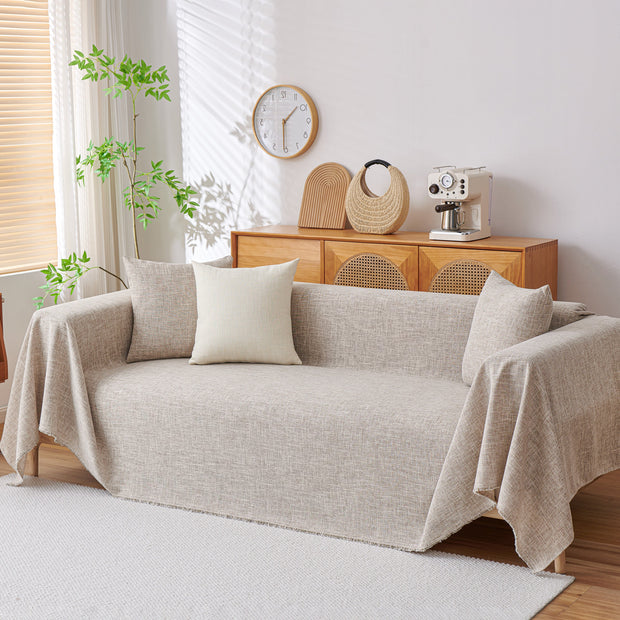 Slipcover KAS™ Sofa Slipcovers Cotton Sheet Blanket, Furniture Decor Pet Protector Stylish Throws for Sectional Couch