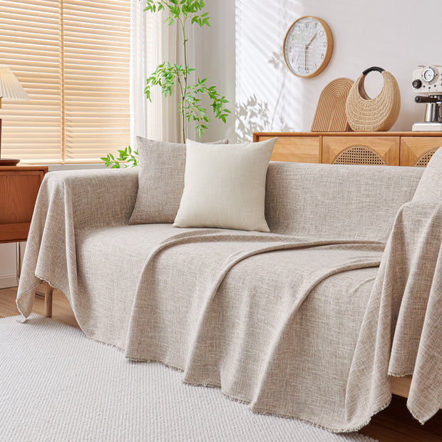 Slipcover KAS™ Sofa Slipcovers Cotton Sheet Blanket, Furniture Decor Pet Protector Stylish Throws for Sectional Couch