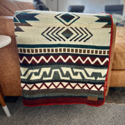 Andean Alpaca Wool Blanket - Red Rocks