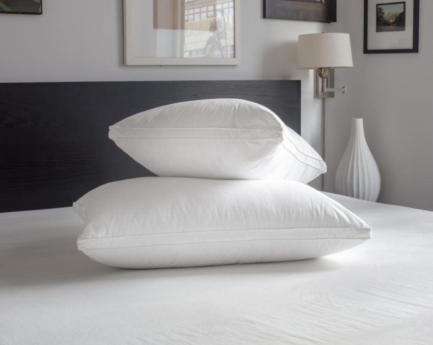 700 Fill Power European White Goose Down Sateen Pillow (Standard): White