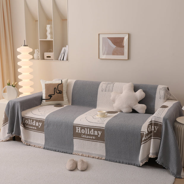 Slipcover KAS™ Luxury Cozy Cotton Sofa Blanket Cover Furniture Slipcovers for Most Shape Sofas