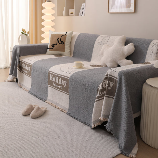 Slipcover KAS™ Luxury Cozy Cotton Sofa Blanket Cover Furniture Slipcovers for Most Shape Sofas
