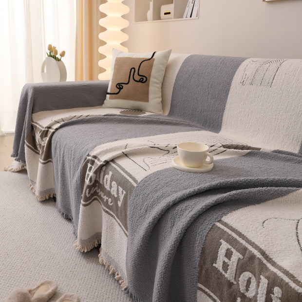 Slipcover KAS™ Luxury Cozy Cotton Sofa Blanket Cover Furniture Slipcovers for Most Shape Sofas