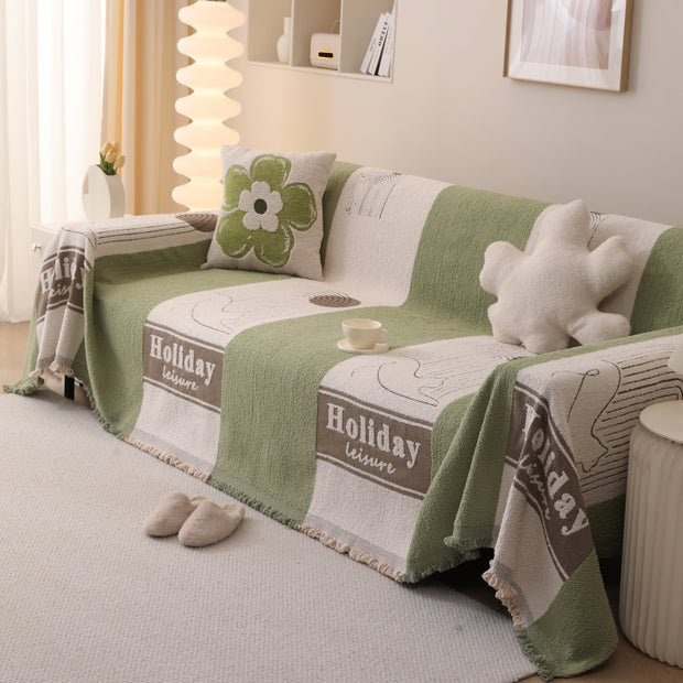 Slipcover KAS™ Luxury Cozy Cotton Sofa Blanket Cover Furniture Slipcovers for Most Shape Sofas