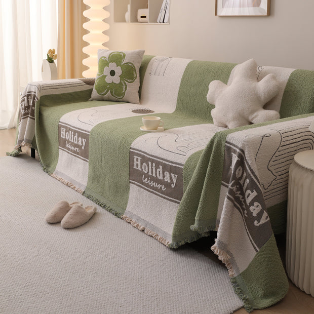 Slipcover KAS™ Luxury Cozy Cotton Sofa Blanket Cover Furniture Slipcovers for Most Shape Sofas