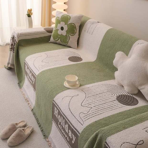 Slipcover KAS™ Luxury Cozy Cotton Sofa Blanket Cover Furniture Slipcovers for Most Shape Sofas