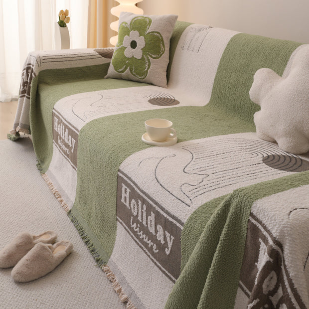 Slipcover KAS™ Luxury Cozy Cotton Sofa Blanket Cover Furniture Slipcovers for Most Shape Sofas