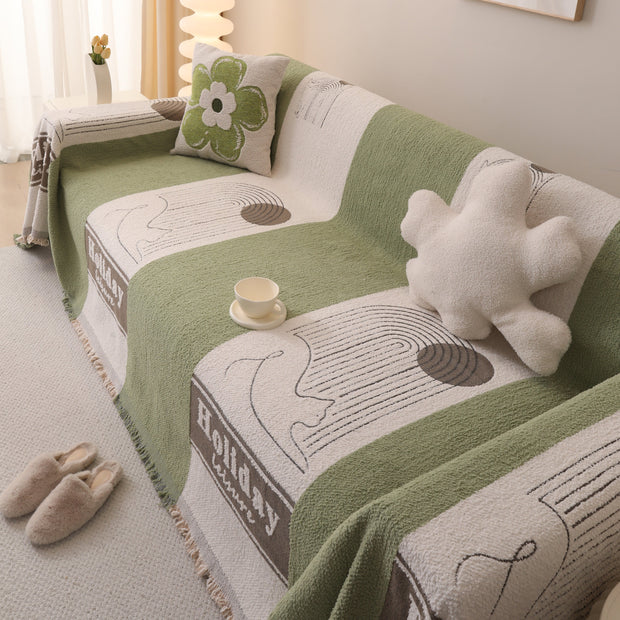 Slipcover KAS™ Luxury Cozy Cotton Sofa Blanket Cover Furniture Slipcovers for Most Shape Sofas