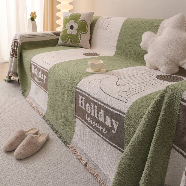 Slipcover KAS™ Luxury Cozy Cotton Sofa Blanket Cover Furniture Slipcovers for Most Shape Sofas