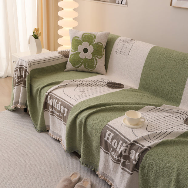 Slipcover KAS™ Luxury Cozy Cotton Sofa Blanket Cover Furniture Slipcovers for Most Shape Sofas