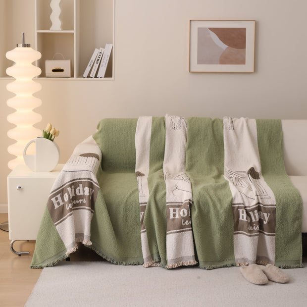 Slipcover KAS™ Luxury Cozy Cotton Sofa Blanket Cover Furniture Slipcovers for Most Shape Sofas