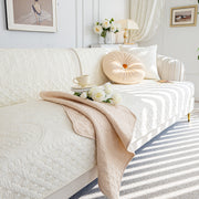 Slipcover KAS™ Cotton Quilted Sofa Cover, Non-Slip Couch Protector Fits Backrest, Seat & Armrest