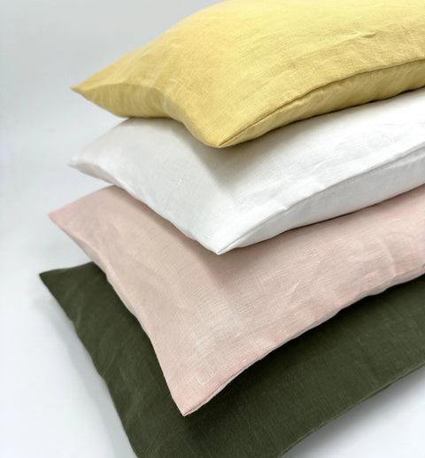 Bean Products Hemp Pillowcases Sleeping Bean Neck Rolls Head Pillows Natural Linens