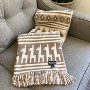 Alpaca Threadz Alpaca Wool Throw Blanket - Alpaca Design