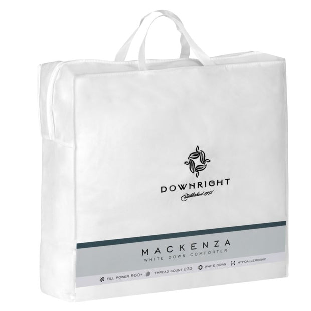 Downright Mackenza 560+ White Down Comforters - Natural Linens