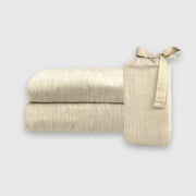 BedVoyage Melange Viscose from Bamboo Cotton Pillowcases - Sand