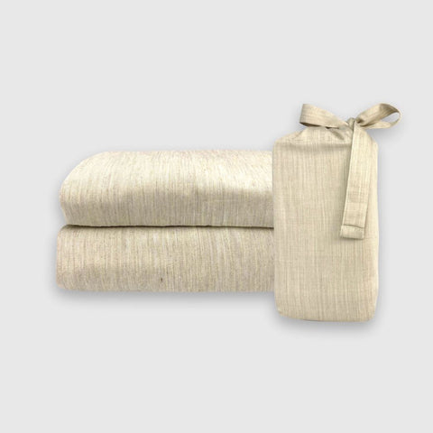 BedVoyage Melange Viscose from Bamboo Cotton Pillowcases - Sand