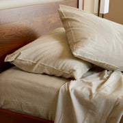 BedVoyage Melange Viscose from Bamboo Cotton Pillowcases - Sand