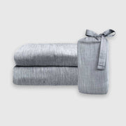 BedVoyage Melange Viscose from Bamboo Cotton Pillowcases - Silver
