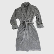Bamboo Cotton Bath Robe from BedVoyage Melange Viscose  - Charcoal