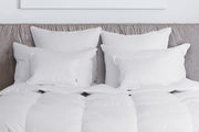 Downright Organa 650+ Hungarian White Goose Down Pillow - Natural Linens