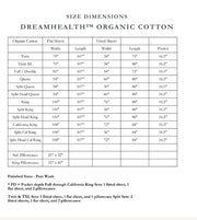 DreamFit 100% Organic Percale Cotton Split Sheet Set