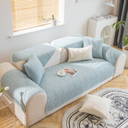 Slipcover KAS™ Quilted Geometric Cotton Sofa Cover, Non-Slip & Thick Padded Furniture Covers