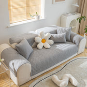 Slipcover KAS™ Quilted Geometric Cotton Sofa Cover, Non-Slip & Thick Padded Furniture Covers