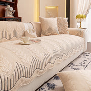 Slipcover KAS™ 3D Quilted Thick Cotton Sofa Cover Non-Slip Couch Throw for Fabric & Leather Sofas