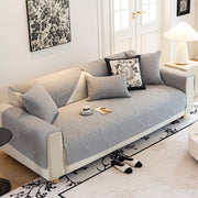 Slipcover KAS™ Baroque Sofa Cover – Quilted Cotton, Non-Slip, Washable with Ornate Embroidery