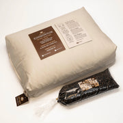 Sachi Rejuvenation Organic Buckwheat and Eco-Wool Pillow - Natural Linens