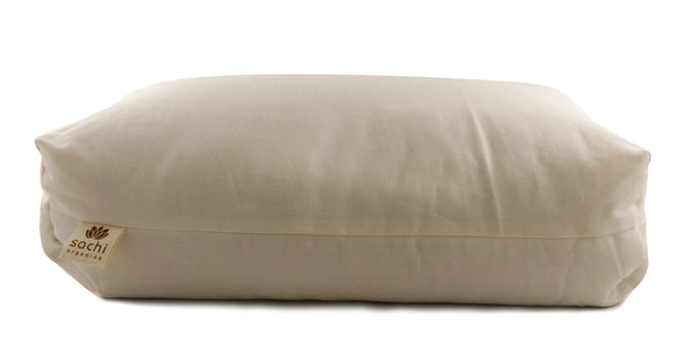 Sachi Shambho Organic Buckwheat and Eco-Wool Pillow - Natural Linens