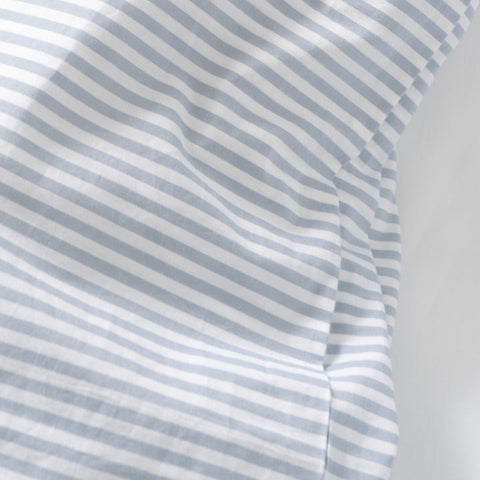 Homebird Organic Cotton Percale Striped Duvet Set