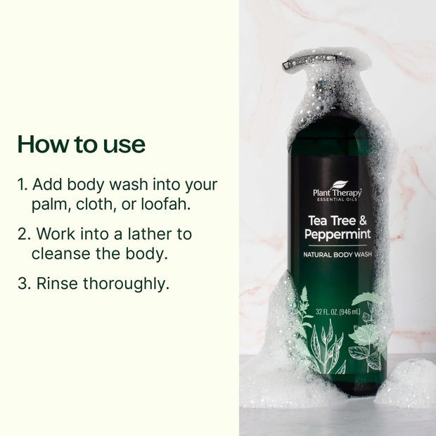 Plant Therapy Tea Tree & Peppermint Body Wash