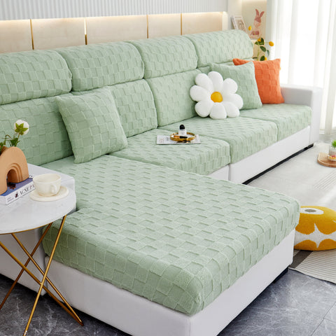 Slipcover KAS™ Stretchable Cotton Velvet Sofa Cover Furniture Covers for Pets Slipcovers and Couch Cushion Covers