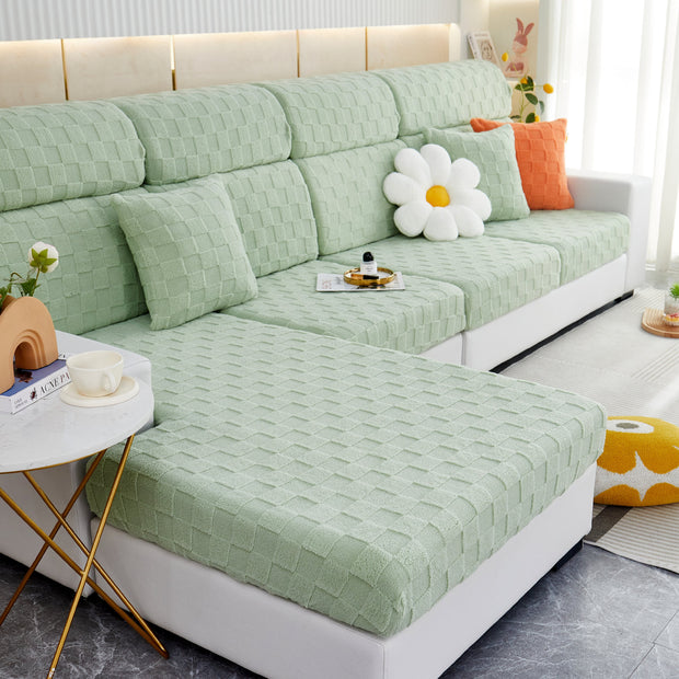 Slipcover KAS™ Stretchable Cotton Velvet Sofa Cover Furniture Covers for Pets Slipcovers and Couch Cushion Covers