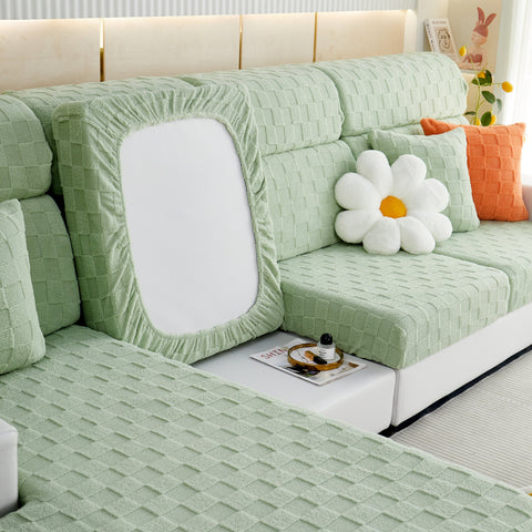 Slipcover KAS™ Stretchable Cotton Velvet Sofa Cover Furniture Covers for Pets Slipcovers and Couch Cushion Covers