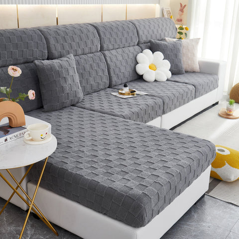 Slipcover KAS™ Stretchable Cotton Velvet Sofa Cover Furniture Covers for Pets Slipcovers and Couch Cushion Covers