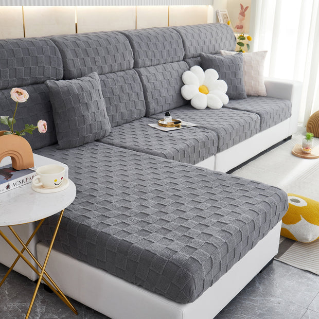 Slipcover KAS™ Stretchable Cotton Velvet Sofa Cover Furniture Covers for Pets Slipcovers and Couch Cushion Covers