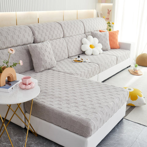 Slipcover KAS™ Stretchable Cotton Velvet Sofa Cover Furniture Covers for Pets Slipcovers and Couch Cushion Covers