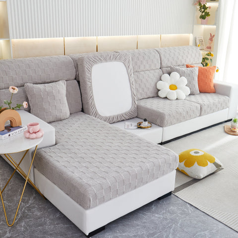 Slipcover KAS™ Stretchable Cotton Velvet Sofa Cover Furniture Covers for Pets Slipcovers and Couch Cushion Covers