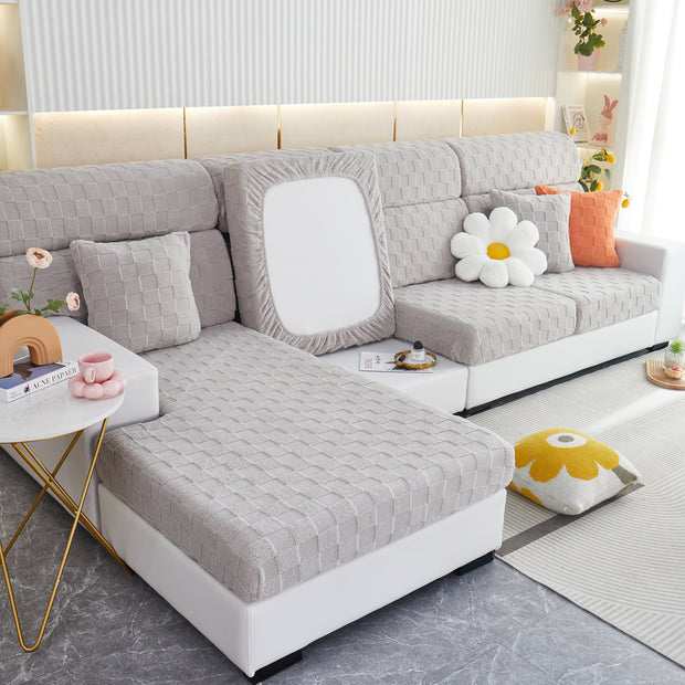 Slipcover KAS™ Stretchable Cotton Velvet Sofa Cover Furniture Covers for Pets Slipcovers and Couch Cushion Covers