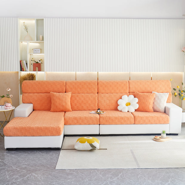 Slipcover KAS™ Stretchable Cotton Velvet Sofa Cover Furniture Covers for Pets Slipcovers and Couch Cushion Covers