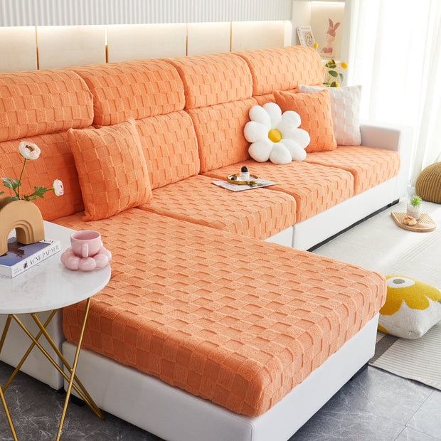 Slipcover KAS™ Stretchable Cotton Velvet Sofa Cover Furniture Covers for Pets Slipcovers and Couch Cushion Covers